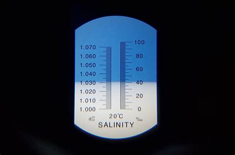 refractometer salinity ppm to ppt|salinity refractometer chart.